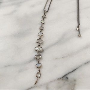 Kendra Scott White Opal Adjustable Y Necklace